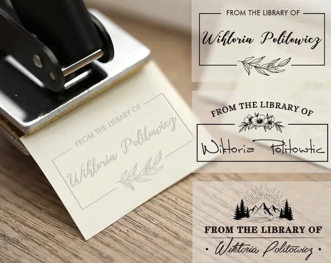 Personal Book Embosser Custom Moments