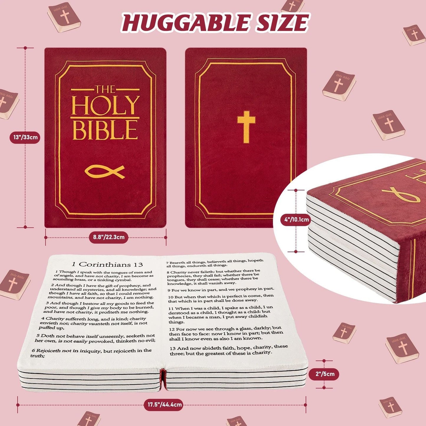 📖 Bible Pillow – Inspired by 1 Corinthians 13 Custom Moments™