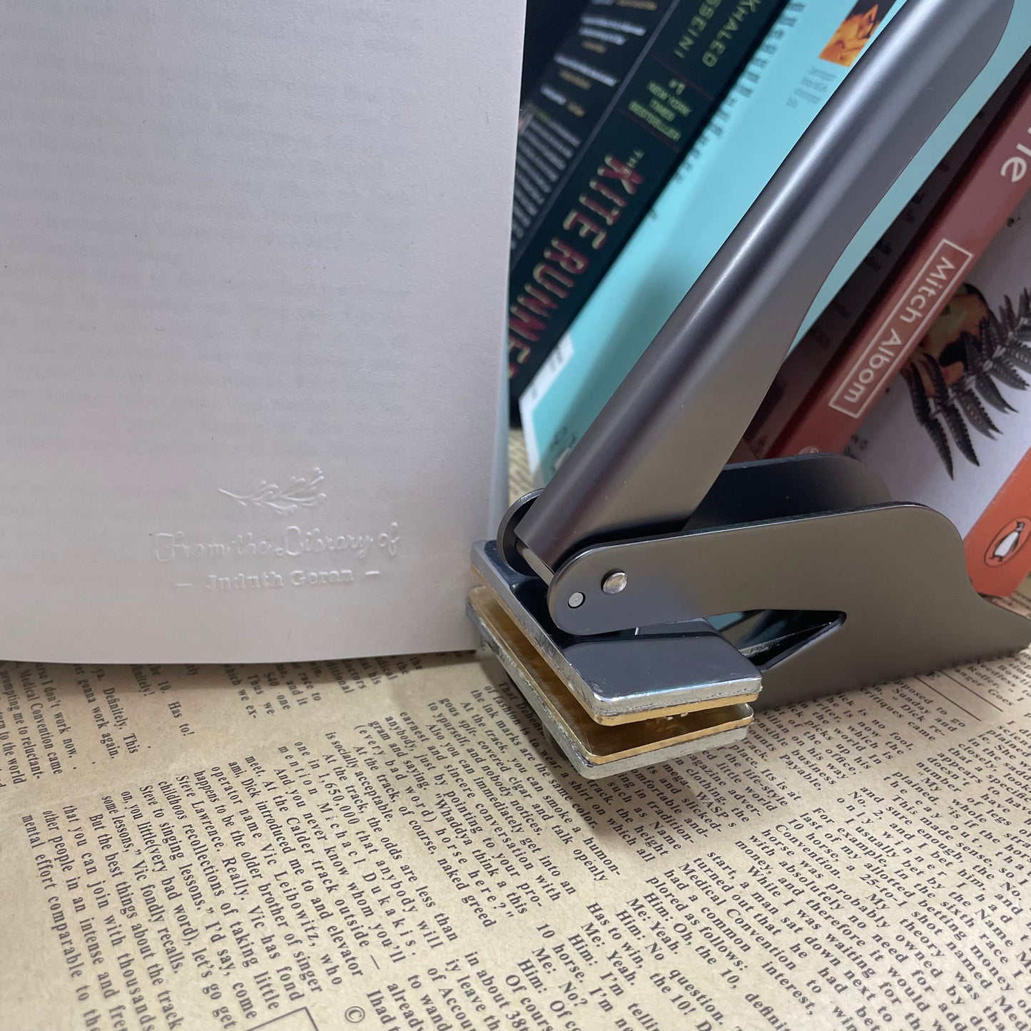 Personal Book Embosser Custom Moments