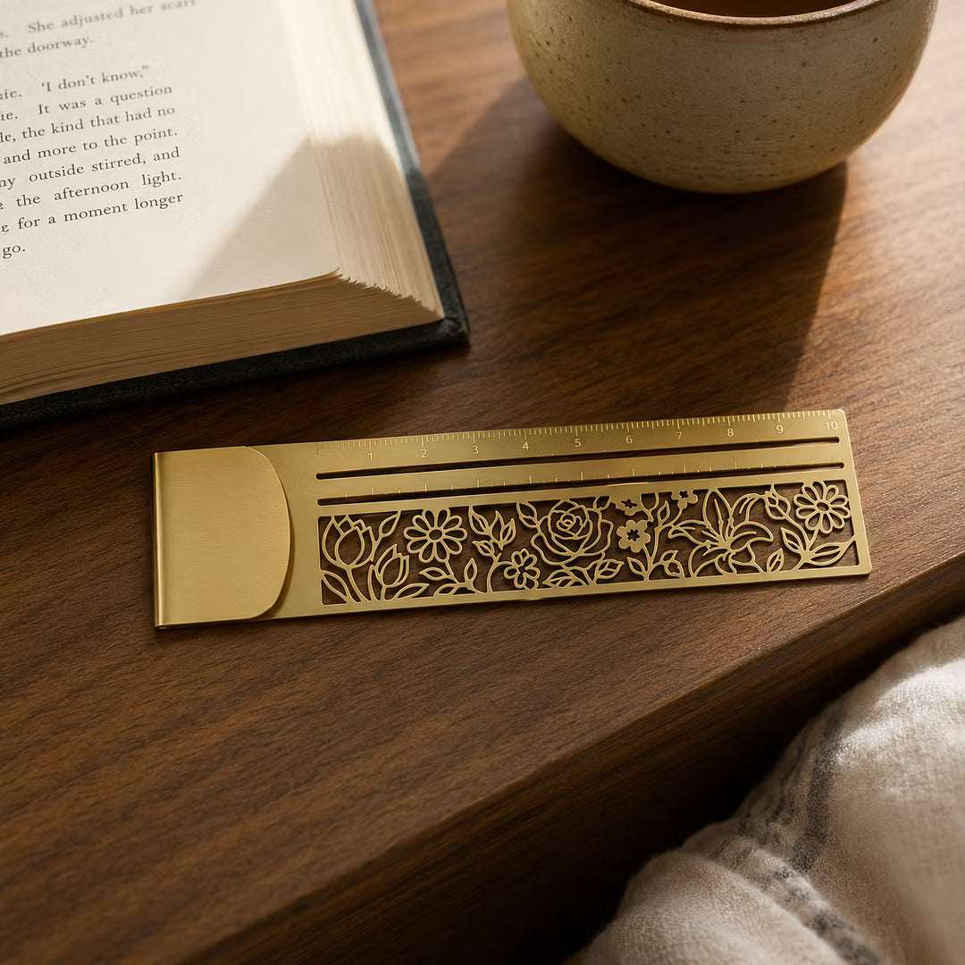 3-in-1 Metal Bookmark Ruler Custom Moments™