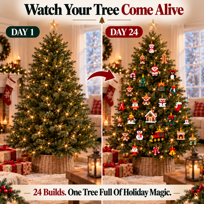 24-Day Christmas Mini Building Block Advent Calendar Custom Moments™