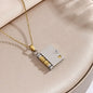 Book Necklace - Personalized Opening Book Pendant Necklace Custom Moments