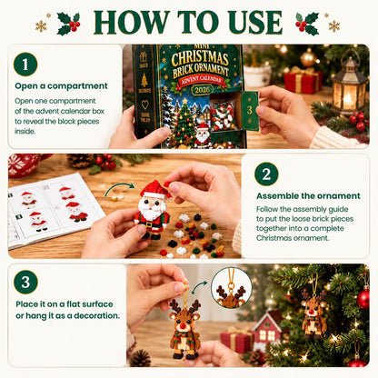 24-Day Christmas Mini Building Block Advent Calendar Custom Moments™