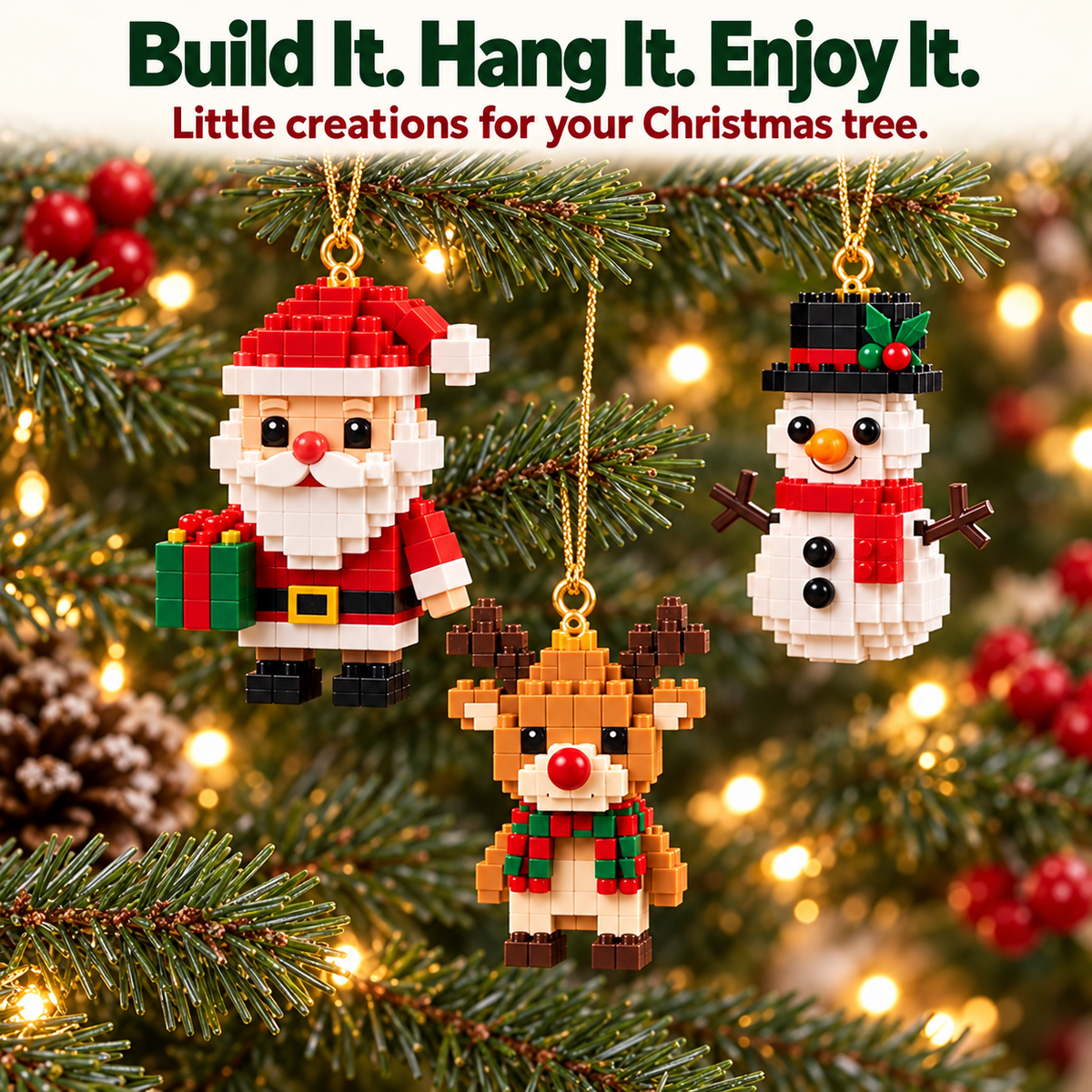 24-Day Christmas Mini Building Block Advent Calendar Custom Moments™