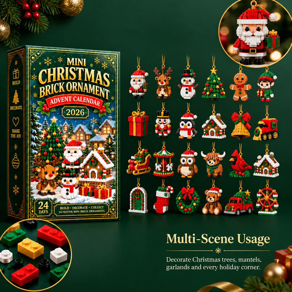 24-Day Christmas Mini Building Block Advent Calendar Custom Moments™