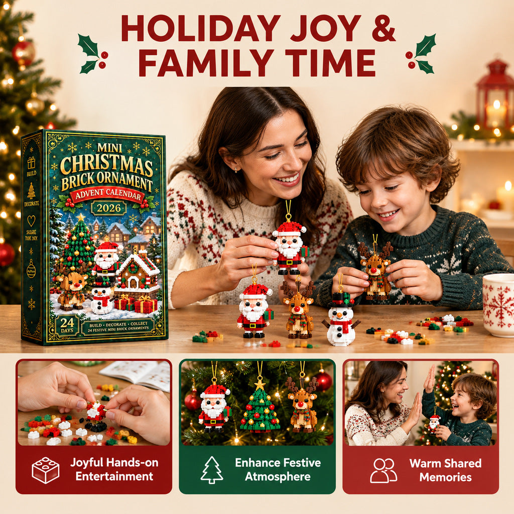24-Day Christmas Mini Building Block Advent Calendar Custom Moments™