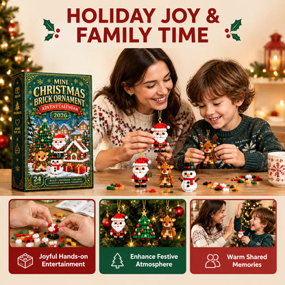 24-Day Christmas Mini Building Block Advent Calendar Custom Moments™
