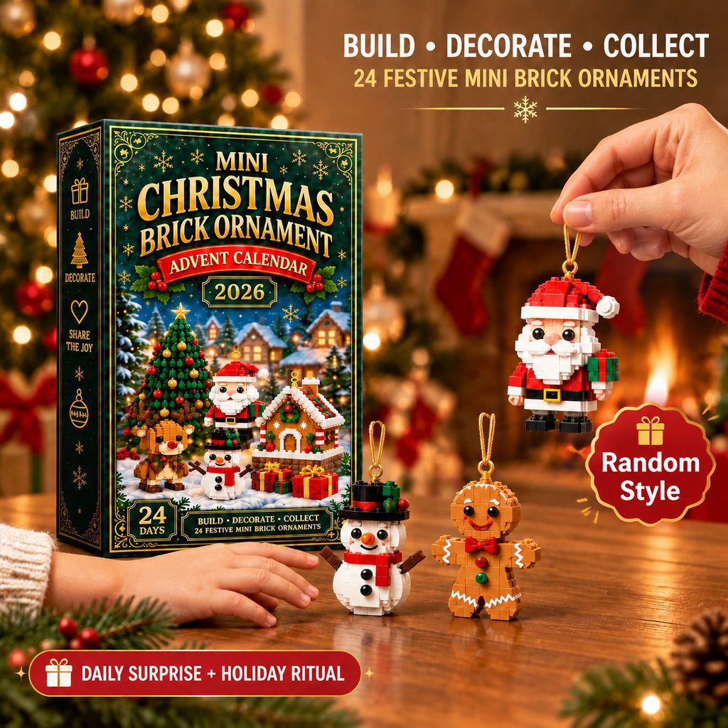 24-Day Christmas Mini Building Block Advent Calendar Custom Moments™