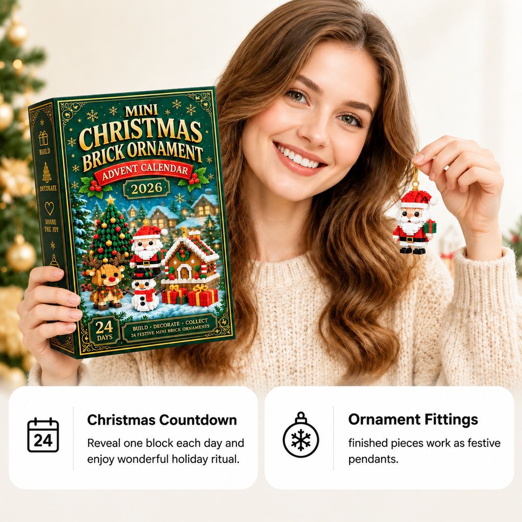 24-Day Christmas Mini Building Block Advent Calendar Custom Moments™