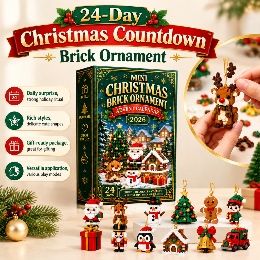 24-Day Christmas Mini Building Block Advent Calendar Custom Moments™