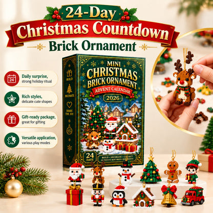 24-Day Christmas Mini Building Block Advent Calendar Custom Moments™