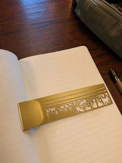 3-in-1 Metal Bookmark Ruler Custom Moments™