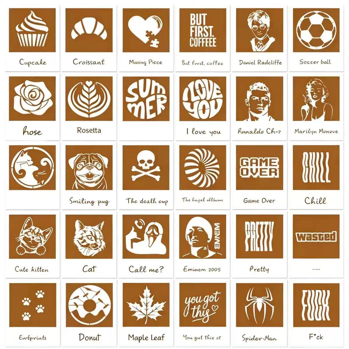 30 Stencils Custom Moments™