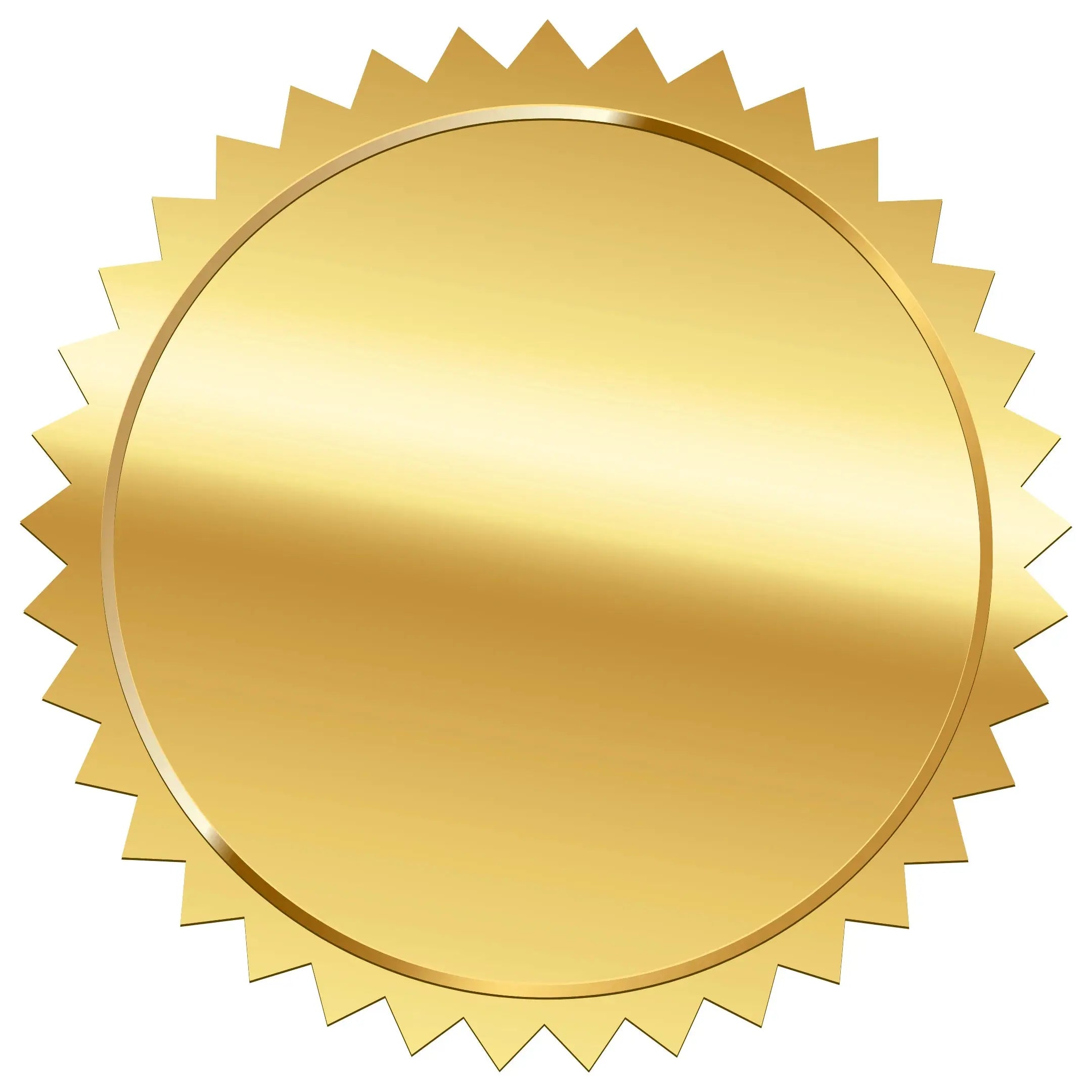 50 Gold stickers