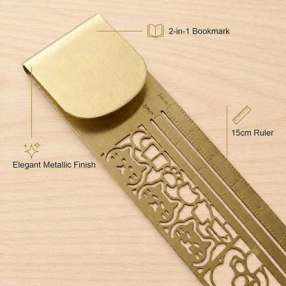 3-in-1 Metal Bookmark Ruler Custom Moments™