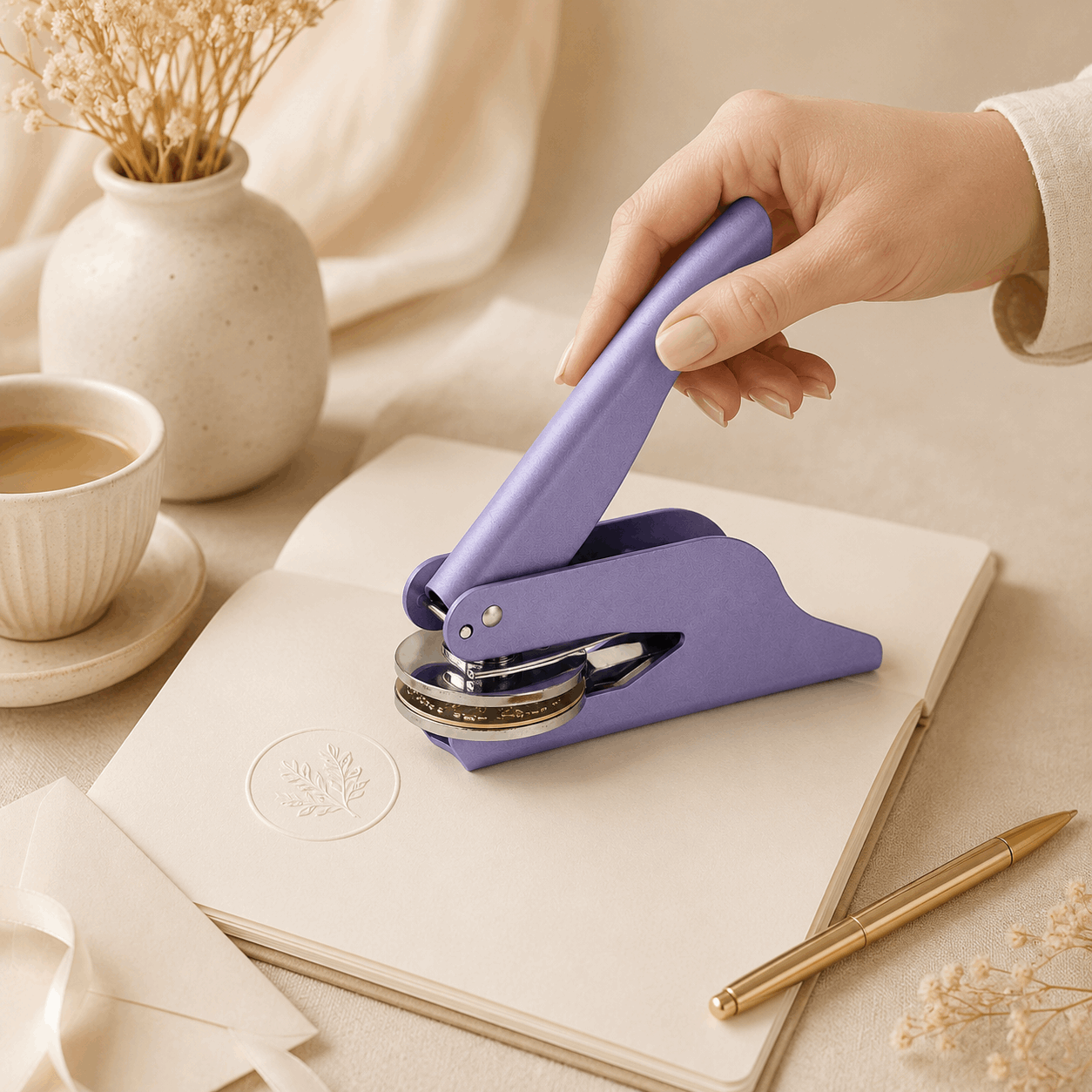 Personalized Book Embosser – From the Library of Stamp | Taro Purple Custom Moments™