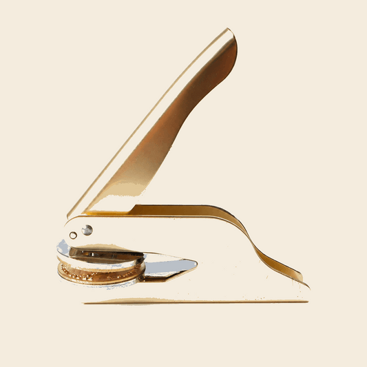 Custom Book Embosser – Personalized Handheld Book Stamp | Gold Custom Moments™
