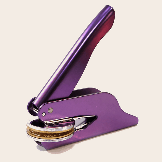 Custom Book Embosser – Personalized Book Stamp | Purple Custom Moments™