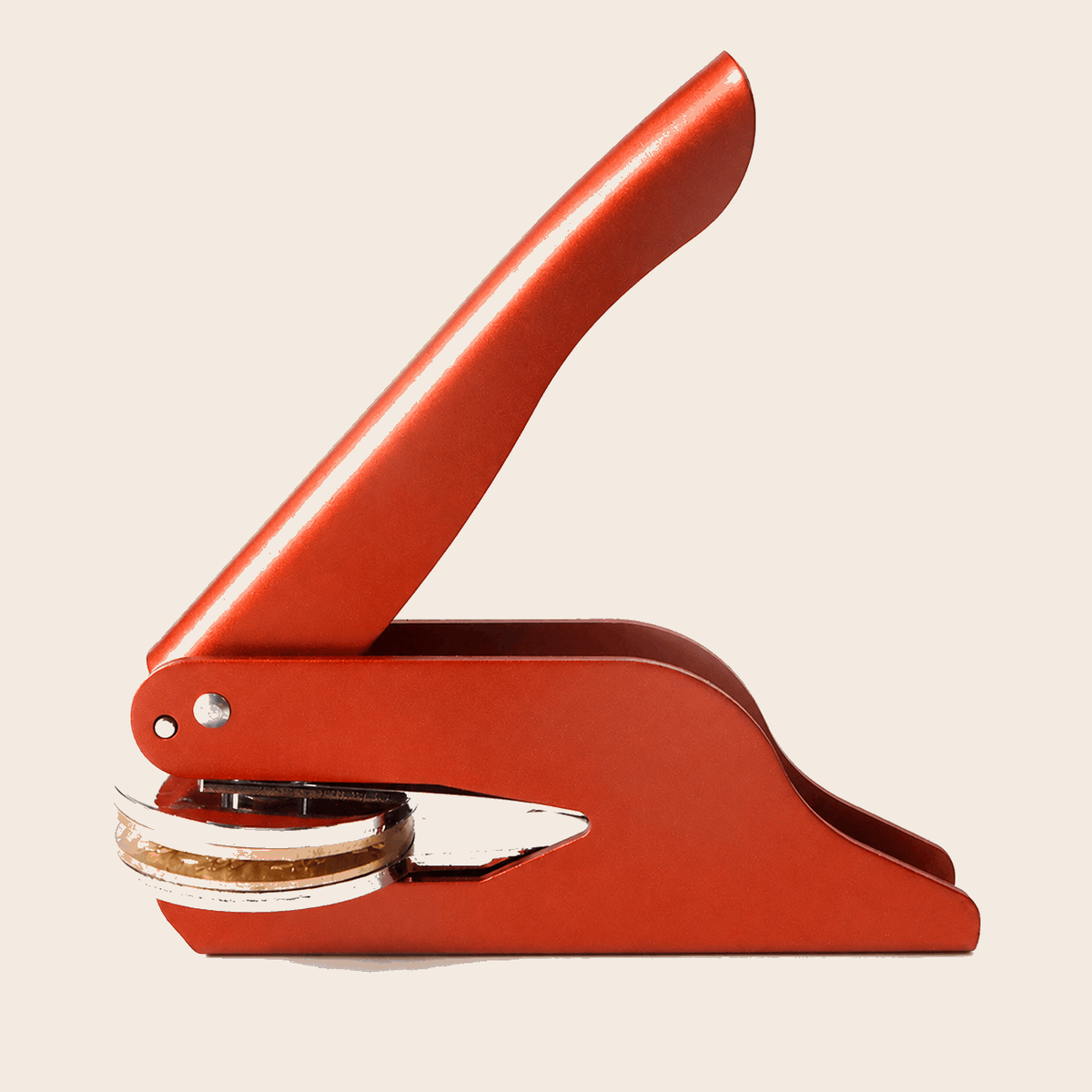 Custom Book Embosser – Personalized Book Stamp | Orange Red Custom Moments™