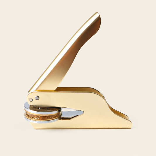 Custom Book Embosser – Personalized Handheld Book Stamp | Gold Custom Moments™