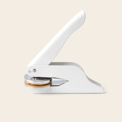Custom Book Embosser – Personalized Book Stamp | White Custom Moments™