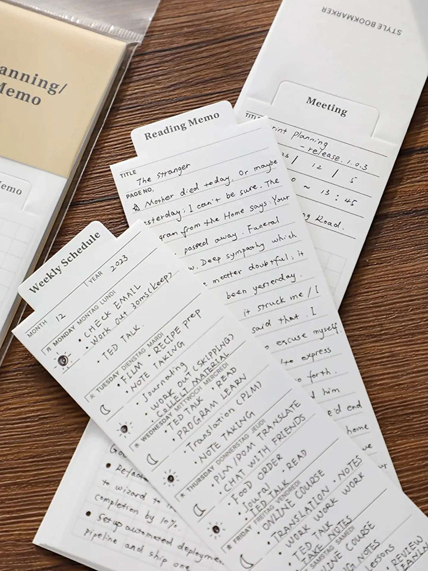 📖 Reading Memo | 2 packs of 48 sheets Custom Moments™