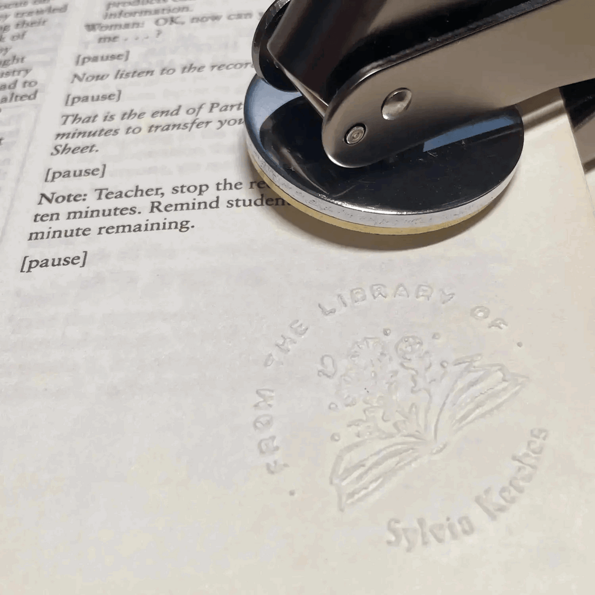 Personal Book Embosser - Custom Moments™