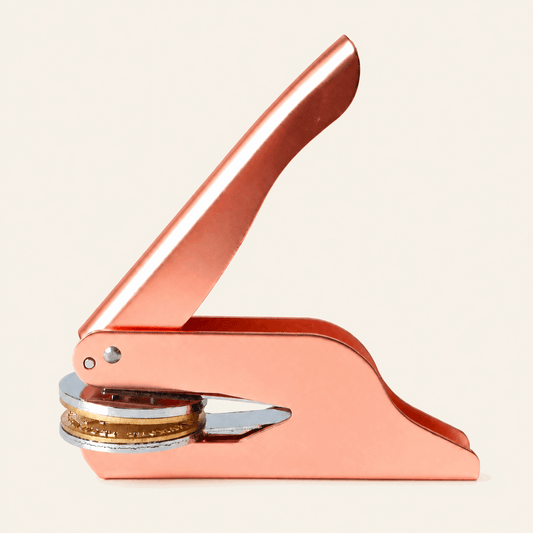 Custom Book Embosser – Personalized Book Stamp | Rose Pink Custom Moments™
