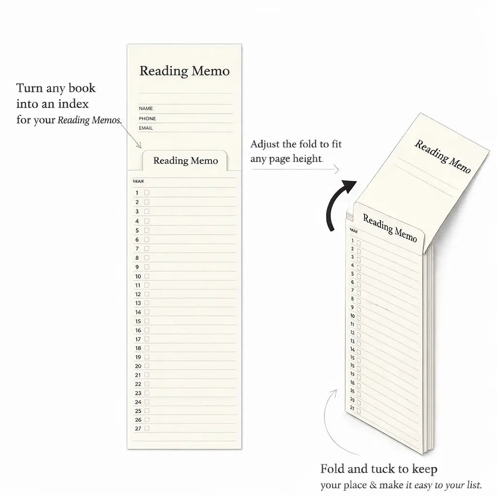 📖 Reading Memo | 2 packs of 48 sheets Custom Moments™